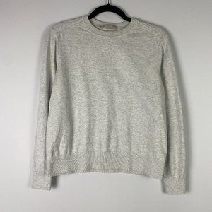 Everlane The Organic Cotton Crewneck Sweater Size Medium Gray Pullover